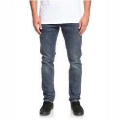 Quiksilver Denim Revolver Straight Fit In Blue