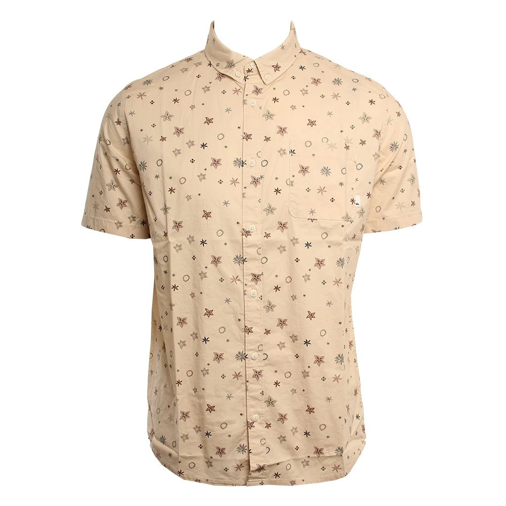 Quiksilver Ditsy In Sand Woven Shirt 3 Quiksilver Ditsy In Sand Woven Shirt