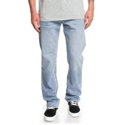 Quiksilver Denim Aqua Salt Water Straight Fit Jeans In Salt Water (Bkj0)