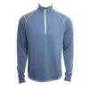 Barrel LS Raglan Shirt Half Zip In Blue -Casual Fashion Shop HS1571097439