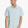 Quiksilver Kalua Kobi In Blue Woven Shirt -Casual Fashion Shop HS1592610199