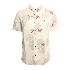 Quiksilver Paradise In White Woven Shirt