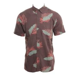 Volcom Bermuda In Charcoal Woven Shirt