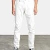 RVCA Denim Daggers In White -Casual Fashion Shop HS1598315779