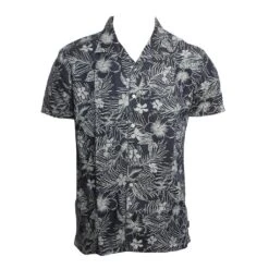 RVCA Spaced Floral In Blue Woven Shirt