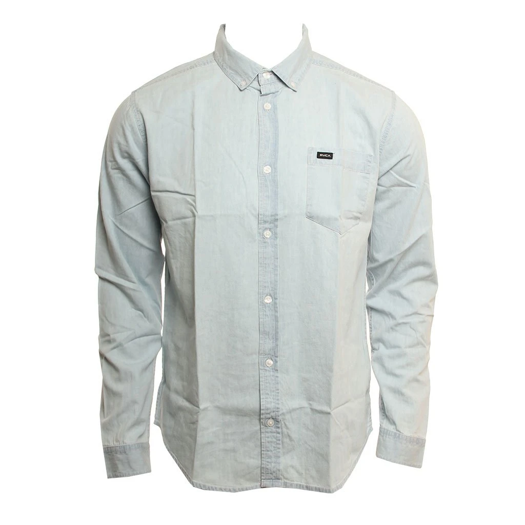 RVCA Hastings LS In Denim Woven Shirt 3 RVCA Hastings LS In Denim Woven Shirt