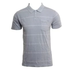 RVCA PTC Stripe Polo In Blue