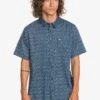 Quiksilver Soul Wave In Parisian Night Soulwave (Byp6) Woven Shirt -Casual Fashion Shop HS1603398989