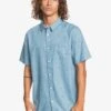 Quiksilver Desert Bush In Blue Woven Shirt -Casual Fashion Shop HS1603399450