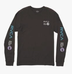 RVCA ANP Long Sleeve In Blac Shirt