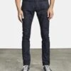 RVCA Denim Rockers Skinny Fit In Dark Indigo (Dki) -Casual Fashion Shop HS1604709236