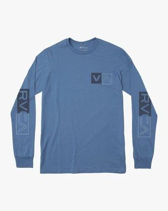 RVCA Divides LS In Blue Shirt 3 RVCA Divides LS In Blue Shirt