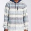 Billabong Baja Flannel Hoody In Cobalt (Cob) Sweatshirt -Casual Fashion Shop HS1606155465