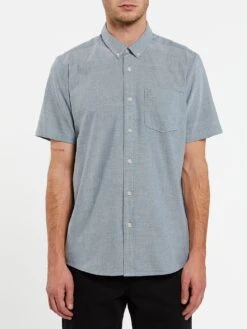 Volcom Everett Oxford In Blue Woven Shirt