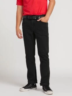 Volcom Denim Solver Modern Fit In Blackout (Bko)