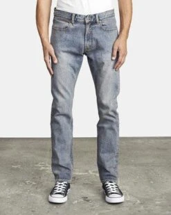 RVCA Denim Daggers Slim Fit In Dark Vintage (Dkv)