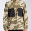 Billabong Canyon Half Zip Polar Fleece In Camo (Cmm) Sweatshirt -Casual Fashion Shop HS1606254553
