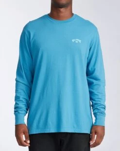 Billabong Arch Wave Long Sleeve In Blue Shirt