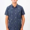 Rip Curl Hula Breach In Navy Blue Woven Shirt -Casual Fashion Shop HS1610064802