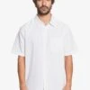 Quiksilver Centinela 4 In White Woven Shirt 1 Quiksilver Centinela 4 In White Woven Shirt -Casual Fashion Shop HS1610404614