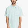 Quiksilver Centinela 4 In Aqua Splash Centinella (Bzg1) Woven Shirt -Casual Fashion Shop HS1610405018