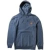 Vissla Solid Sets Eco PO Hoodie In Dark Denim (Dkd) Sweatshirt -Casual Fashion Shop HS1610407296