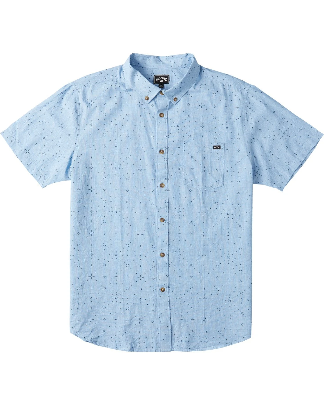Billabong Sundays Mini In Light Blue Woven Shirt 3 Billabong Sundays Mini In Light Blue Woven Shirt