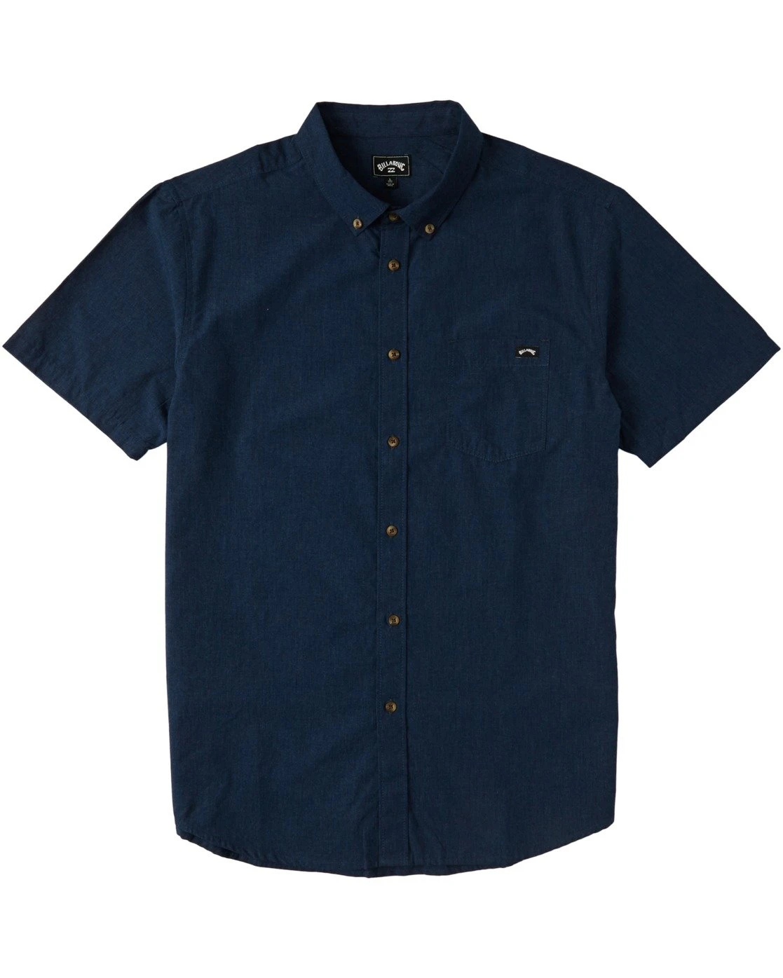 Billabong All Day Short Sleeve In Navy Blue (Nvy) Woven Shirt 3 Billabong All Day Short Sleeve In Navy Blue (Nvy) Woven Shirt