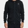 RVCA Swift Zip Up Hoodie Box In Black Sweatshirt -Casual Fashion Shop HS1611785440