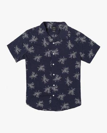 RVCA Beat Print In Navy Blue (Nvy) Woven Shirt 3 RVCA Beat Print In Navy Blue (Nvy) Woven Shirt