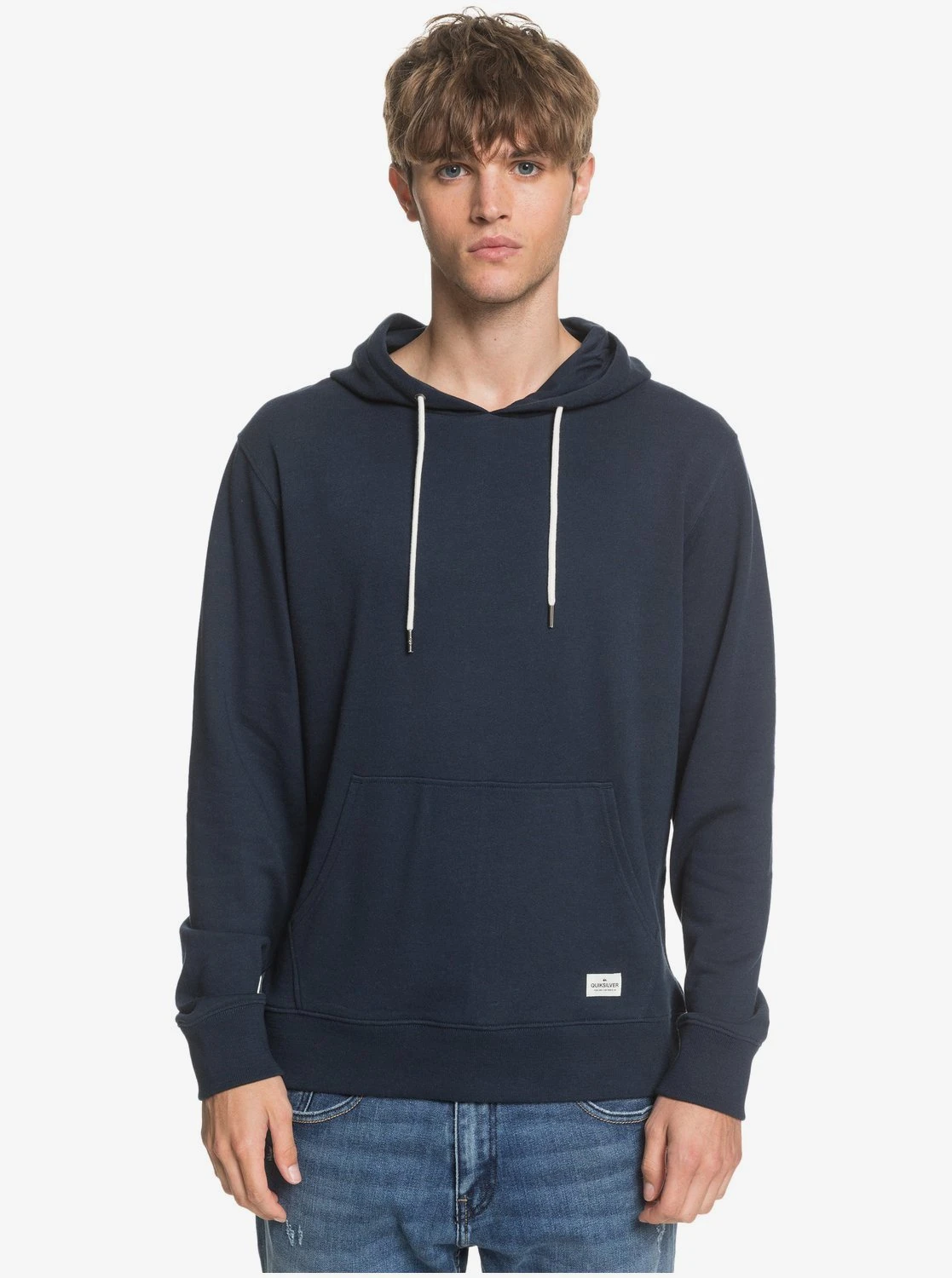 Quiksilver Essentials Organic Hoodie In Navy Blue Blazer (Byj0) Sweatshirt 3 Quiksilver Essentials Organic Hoodie In Navy Blue Blazer (Byj0) Sweatshirt