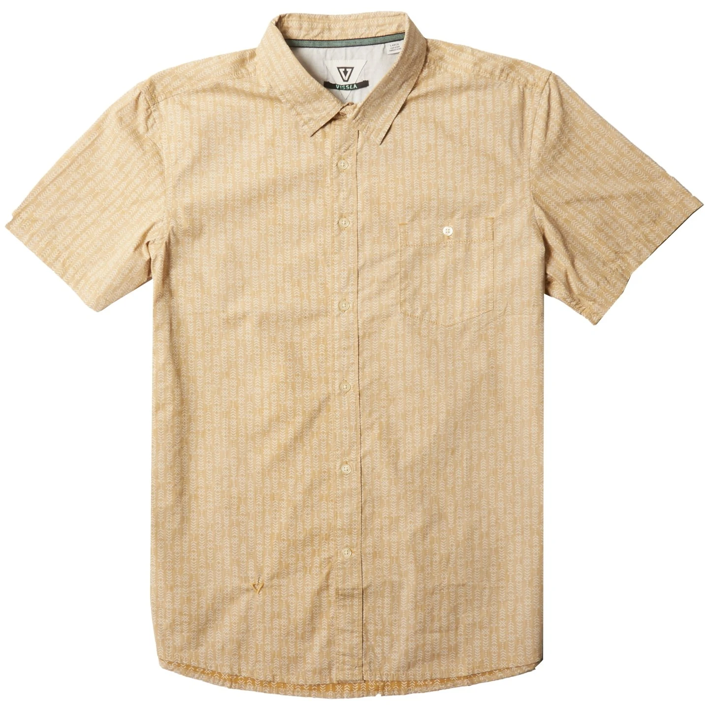 Vissla Code Breaker Eco In Gold Woven Shirt 3 Vissla Code Breaker Eco In Gold Woven Shirt