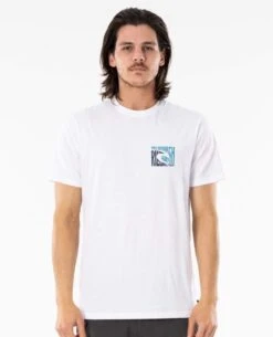Rip Curl Icon Cutout In White Shirt