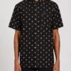 Volcom Macro Dot In Black Woven Shirt -Casual Fashion Shop HS1614644397