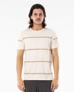 Rip Curl Saltwater Culture Sundown Stripe In Bone 3021 Shirt