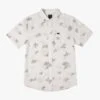 RVCA Endless Seersucker Print In White Woven Shirt -Casual Fashion Shop HS1614996401