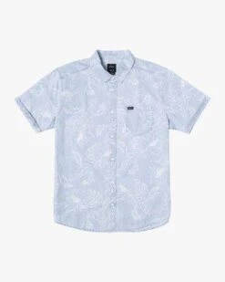 RVCA Hastings Floral In Denim (Den) Woven Shirt