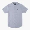 RVCA That'll Do Stretch In Blue Woven Shirt -Casual Fashion Shop HS1614996928