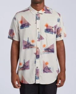 Billabong Sundays Floral In Stone (Stn) Woven Shirt