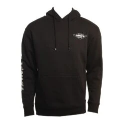 Diamond Pullover Hooded In Black Sweatshirt
