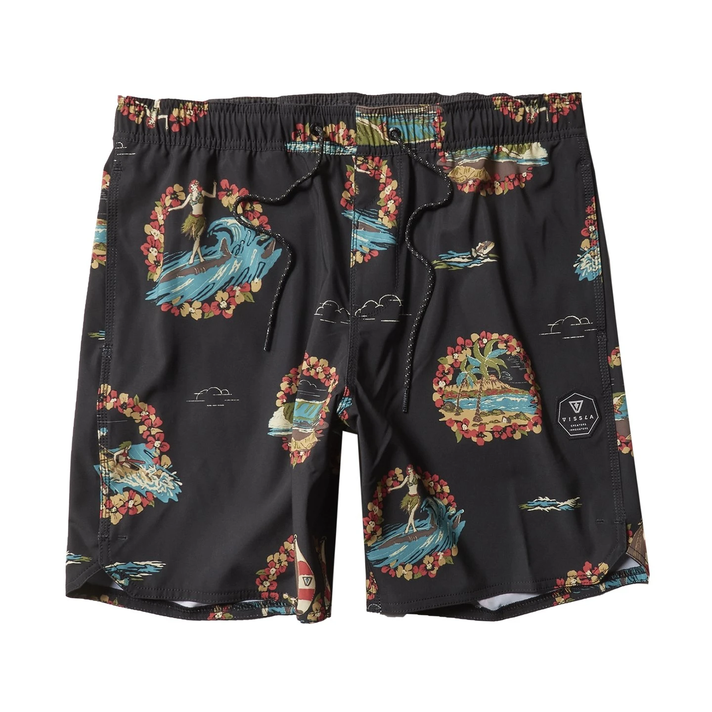 Vissla Helloha 17.5" Ecolastic In Black Boardshort 3 Vissla Helloha 17.5" Ecolastic In Black Boardshort