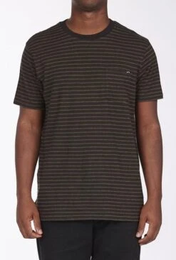 Billabong El Dorado Hemp Stripe Crew In Black Shirt