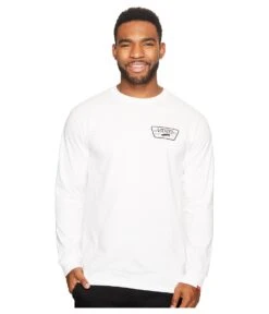 Vans Full Patch Back Long Sleeve Tee (white)