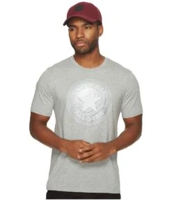 Converse Dimensional Layer Chuck Patch Short Sleeve Tee (vintage Grey Heather)