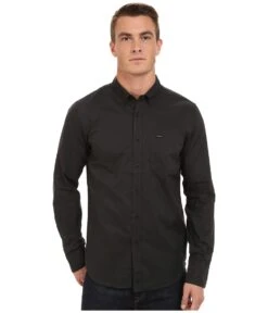 RVCA That'll Do Oxford Long Sleeve (pirate Black)